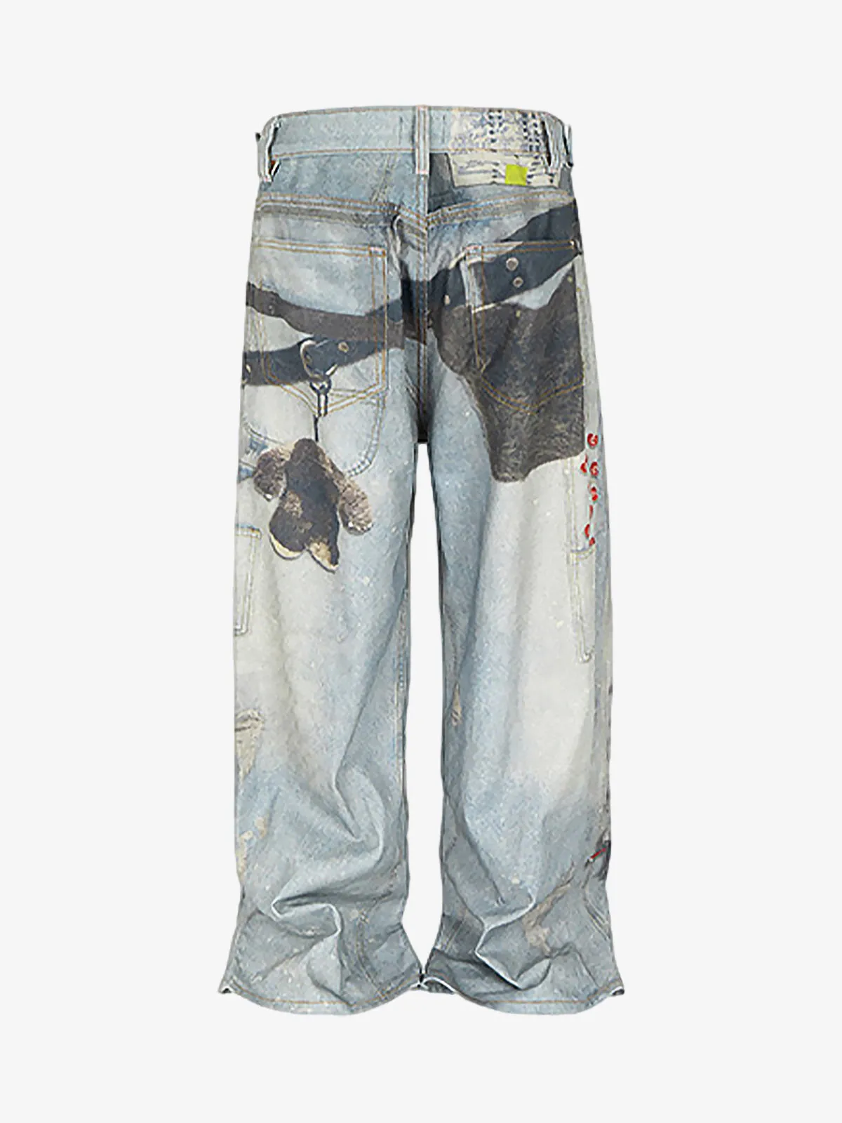 Multi-Keychain Heart Digital Printed Jeans sold by Thesupermade product image thumbnail 3