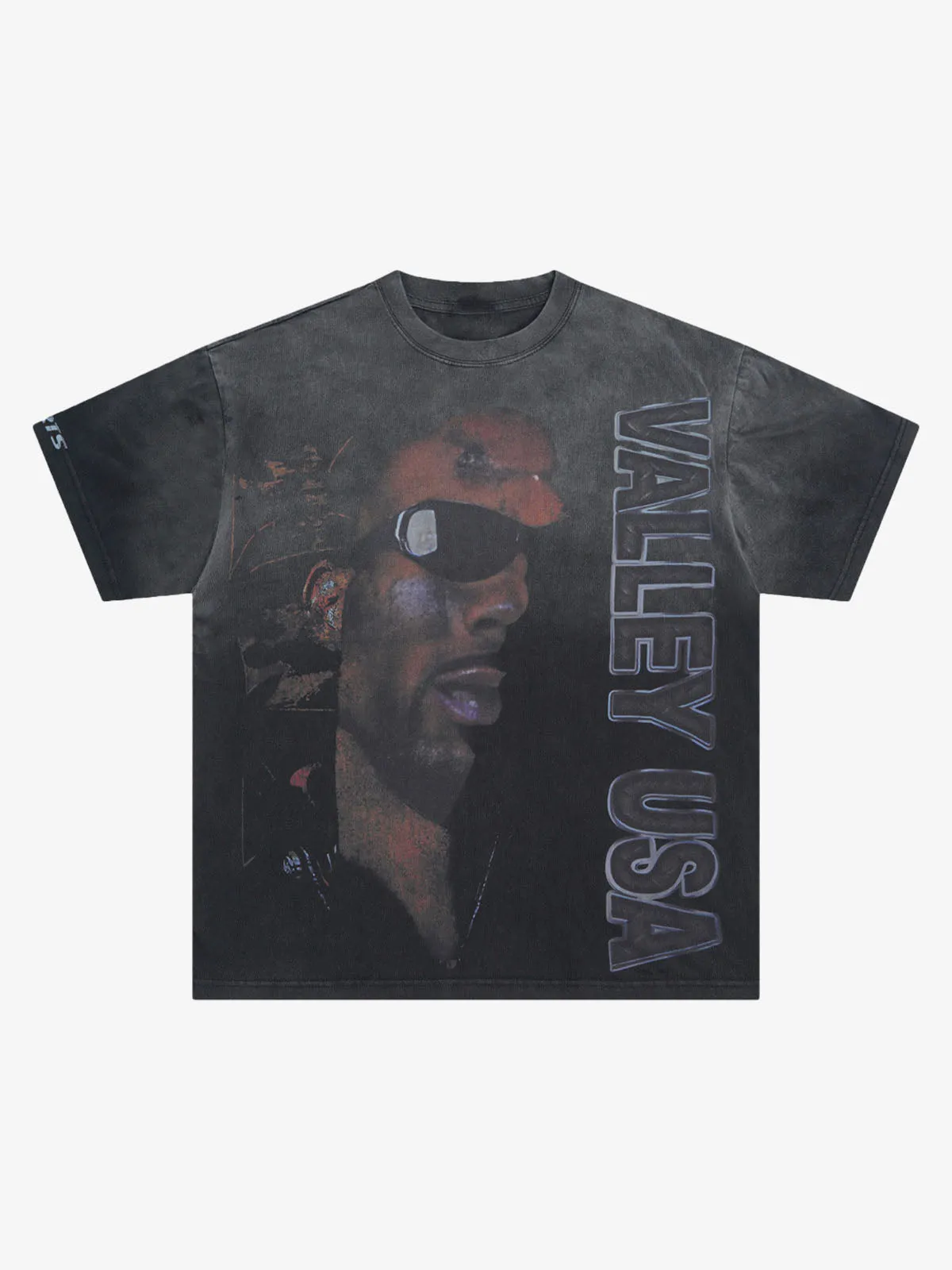 Heavy Washed Rap Music Festival Printed T-Shirt sold by Thesupermade