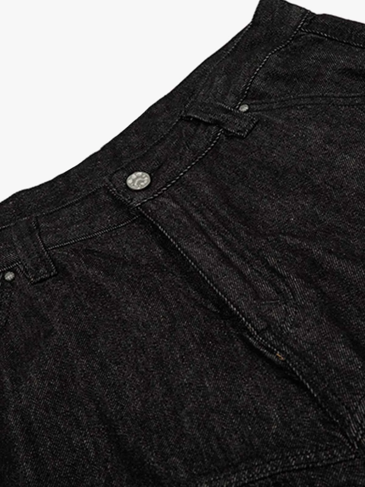 Retro Drape Baggy Straight Workwear Denim Shorts sold by Thesupermade product image thumbnail 4