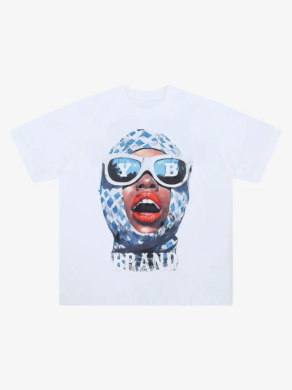 Portrait Print T-Shirt sold by Thesupermade