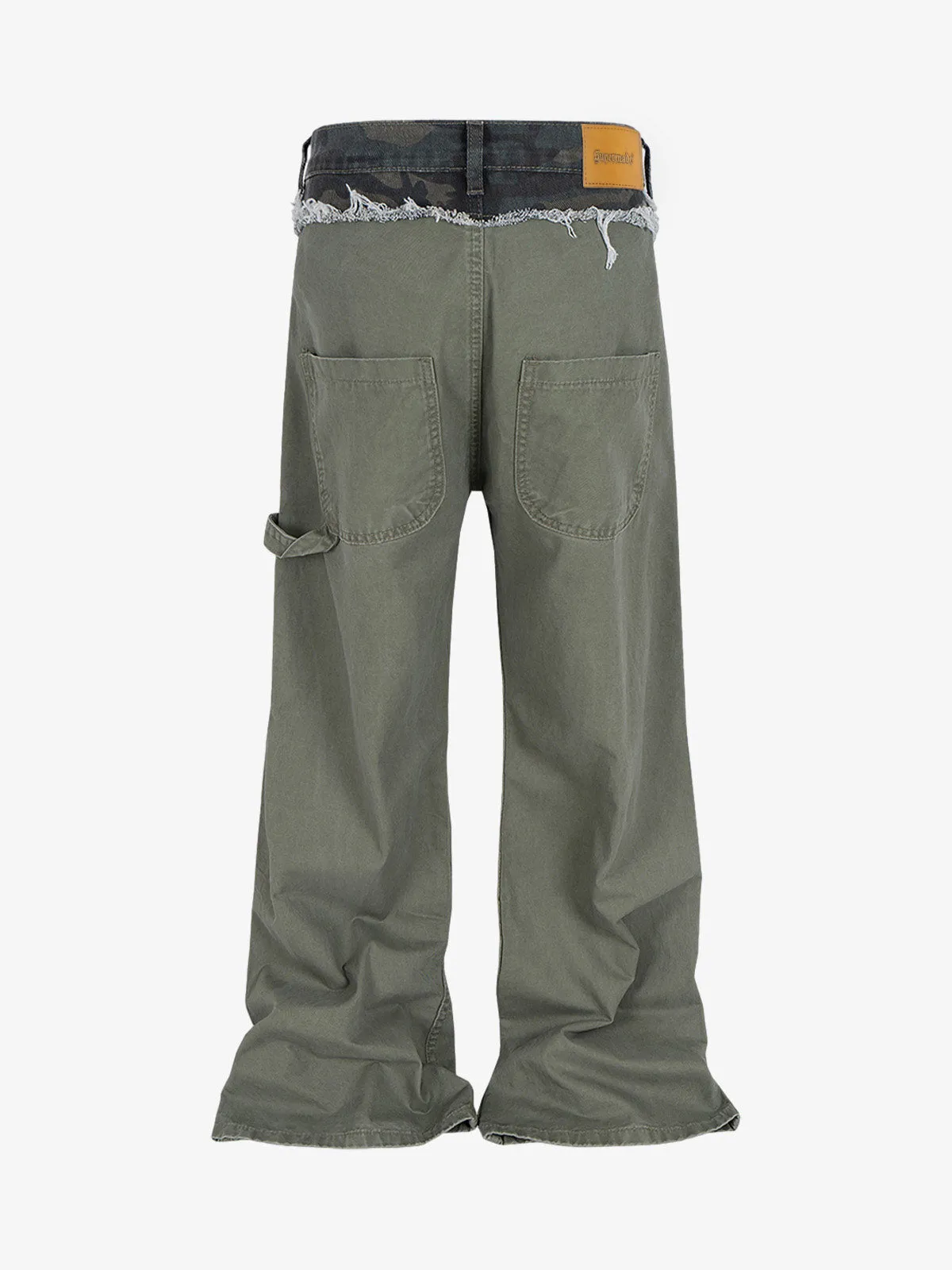 Camouflage Patchwork Whisker Baggy Jeans - 2491 sold by Thesupermade product image thumbnail 2