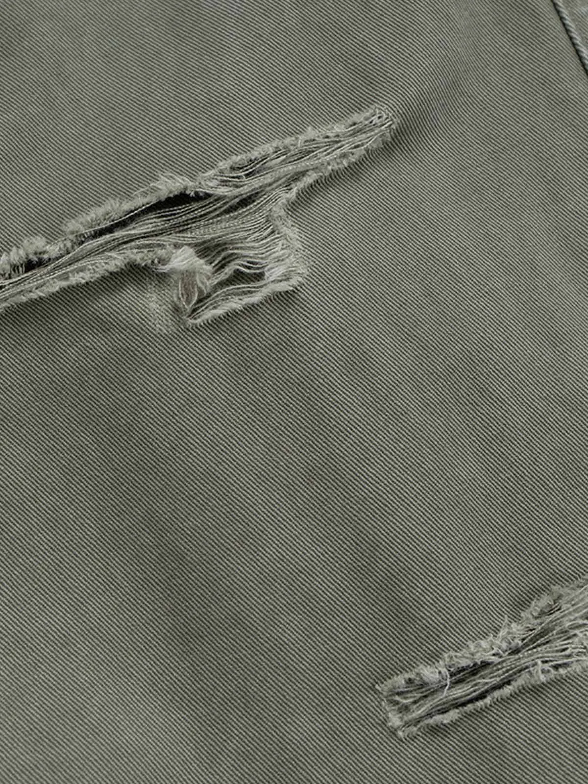 Camouflage Patchwork Whisker Baggy Jeans - 2491 sold by Thesupermade product image thumbnail 5