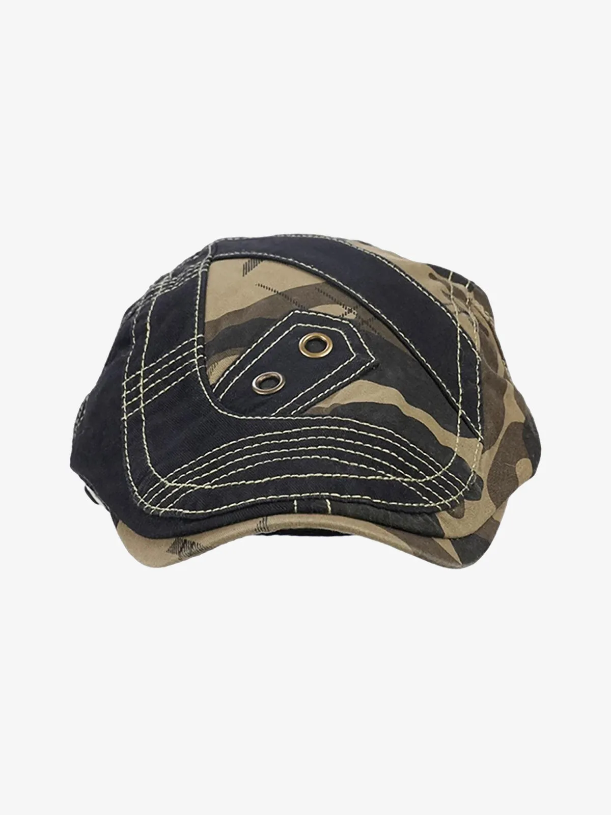 Camouflage Metal Patch Design Duckbill Forward Cap sold by Thesupermade product image thumbnail 5