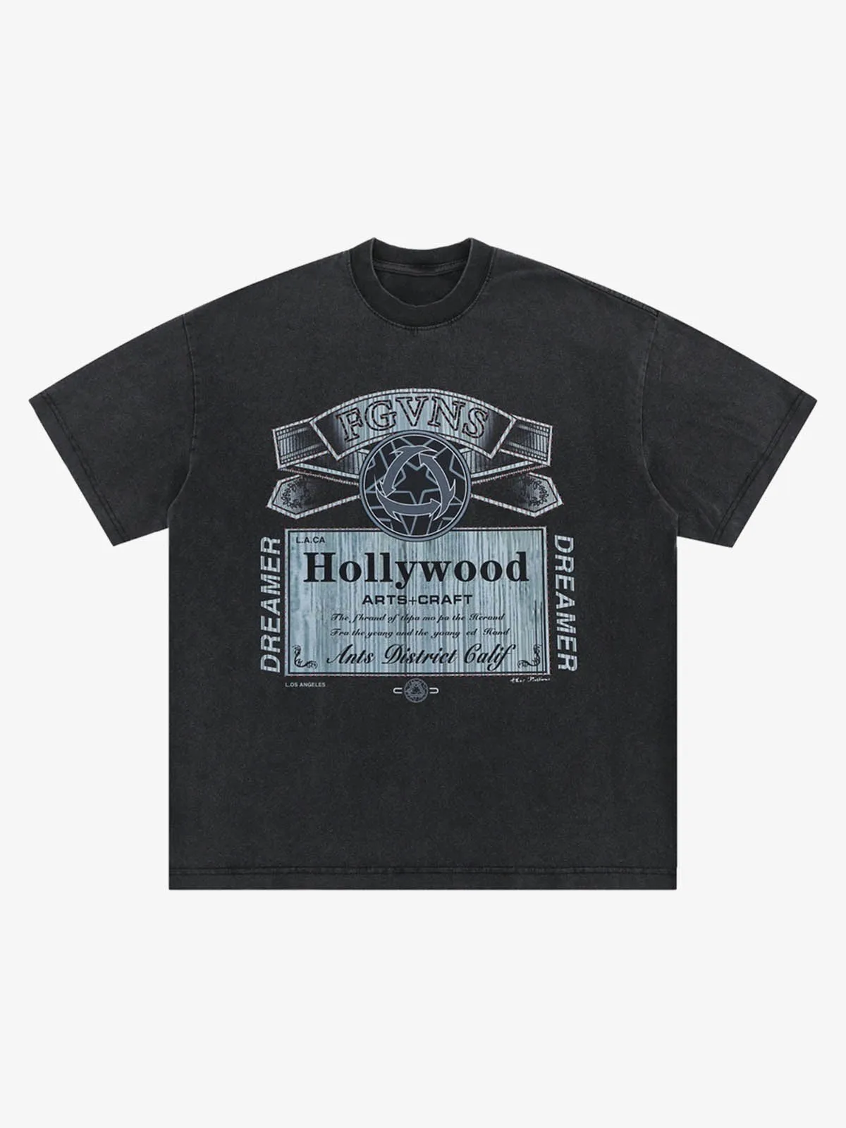 Vintage-Inspired Graphic Washed T-Shirt sold by Thesupermade