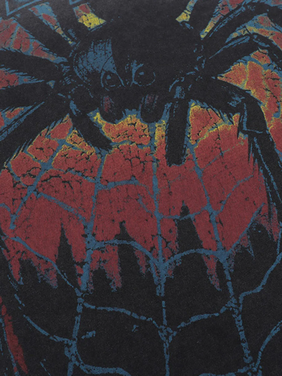 Spider Comic White Ink Print T-Shirt sold by Thesupermade product image thumbnail 5