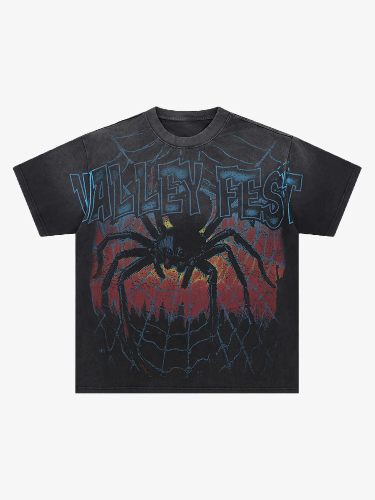 Spider Comic White Ink Print T-Shirt sold by Thesupermade
