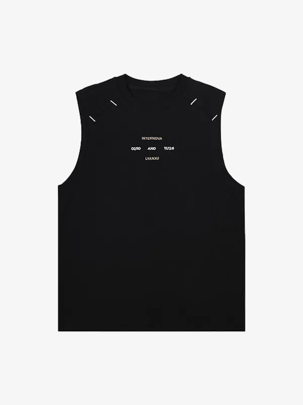 Waistcoat Embroidered Round Neck Vest sold by Thesupermade