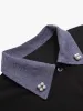 Fake Two-piece Stitching Lapel Pearl Button Shirt sold by Thesupermade
