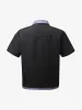 Fake Two-piece Stitching Lapel Pearl Button Shirt sold by Thesupermade