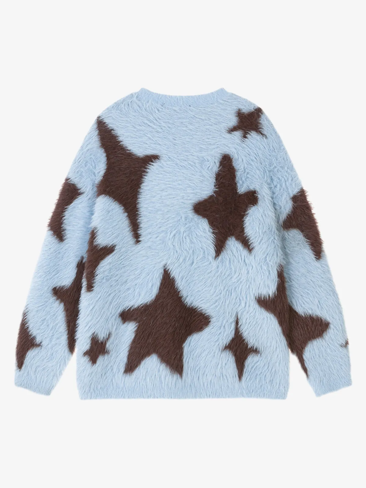 Fun Star Jacquard Sweater Crew Neck Sweater sold by Thesupermade product image thumbnail 3
