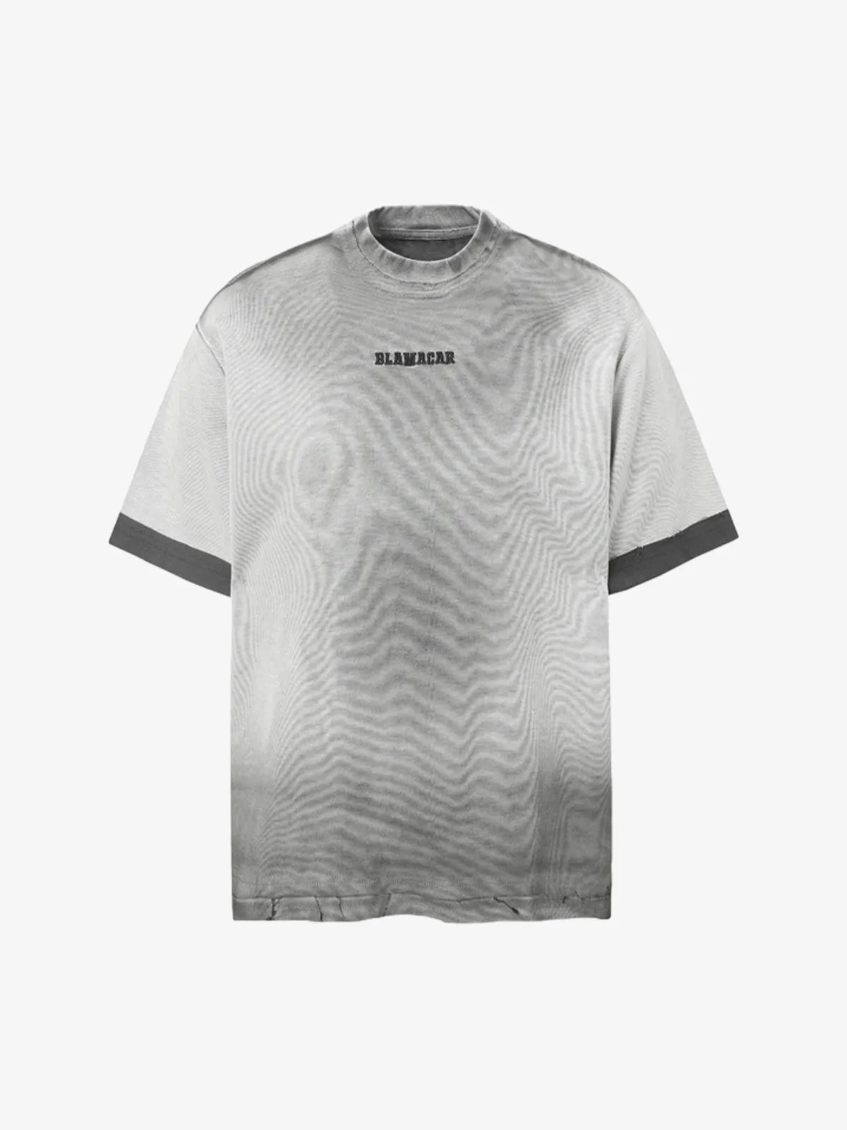 Vintage Distressed Washed Gradient Short-Sleeved T-Shirt sold by Thesupermade