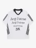 Letter Print Short Sleeve POLO T-Shirt sold by Thesupermade
