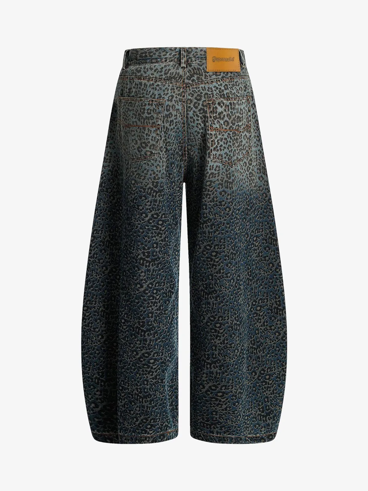 Denim Street Leopard Print Barrel Jeans - 2458 sold by Thesupermade product image thumbnail 3