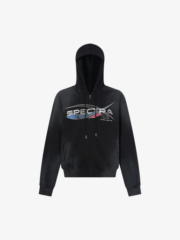 Wasteland Dirty Dyed Cardigan Hoodie sold by Thesupermade