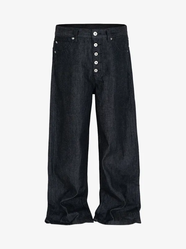 Scimitar 3D Baggy Original Denim Straight Jeans sold by Thesupermade