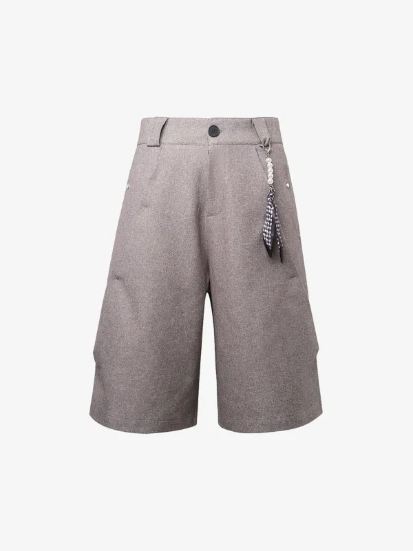 Cleanfit Pleated Wide-leg Tailored Shorts sold by Thesupermade