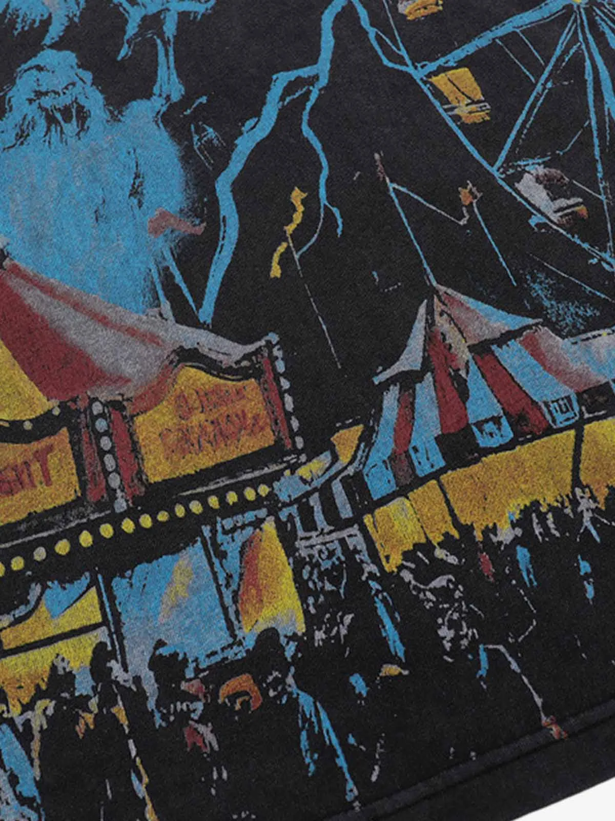 Punk Painted Amusement Park Print T-Shirt sold by Thesupermade product image thumbnail 3