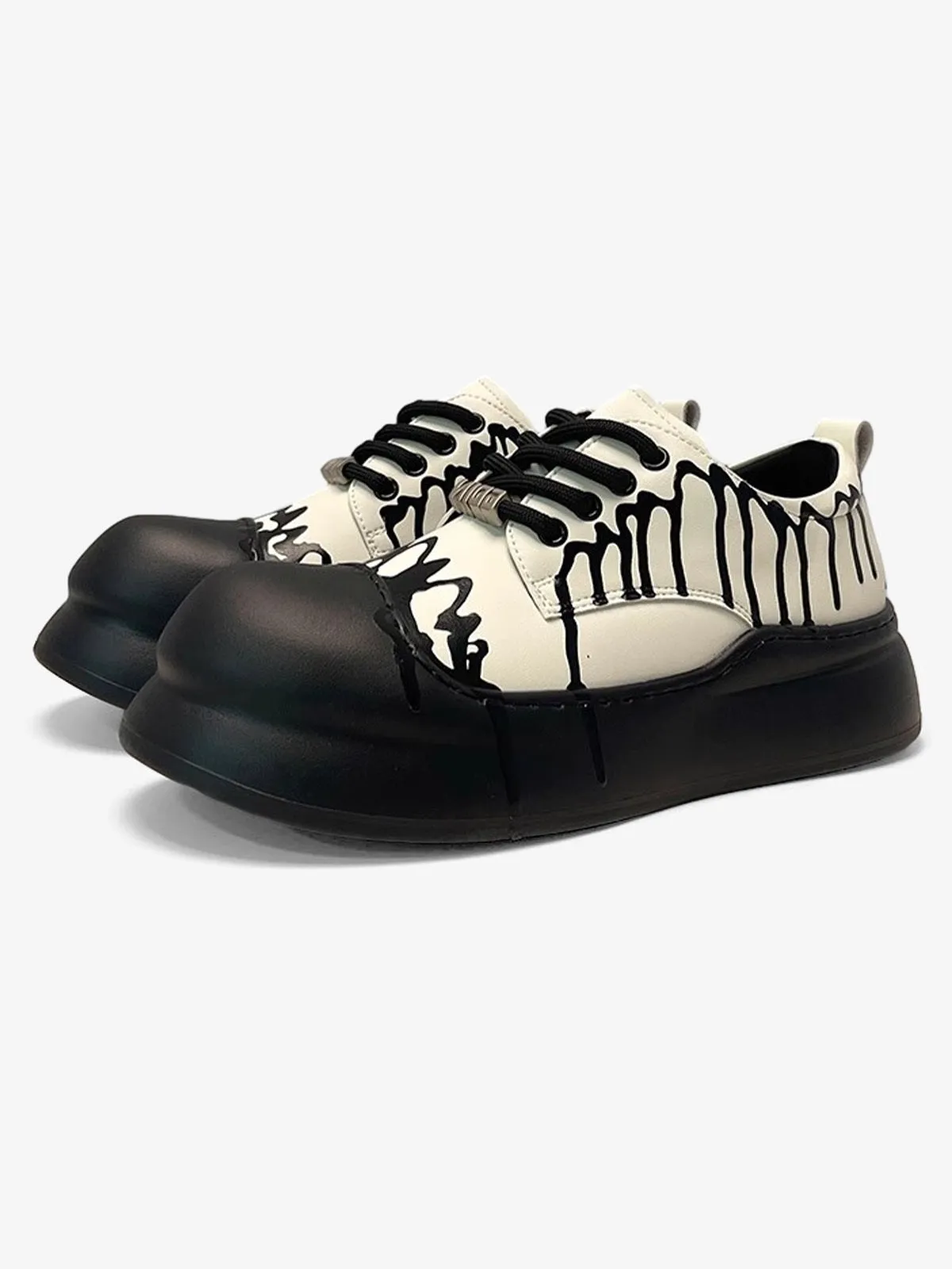 Graffiti Derby Platform Toe Shoes - 2459 sold by Thesupermade product image thumbnail 2