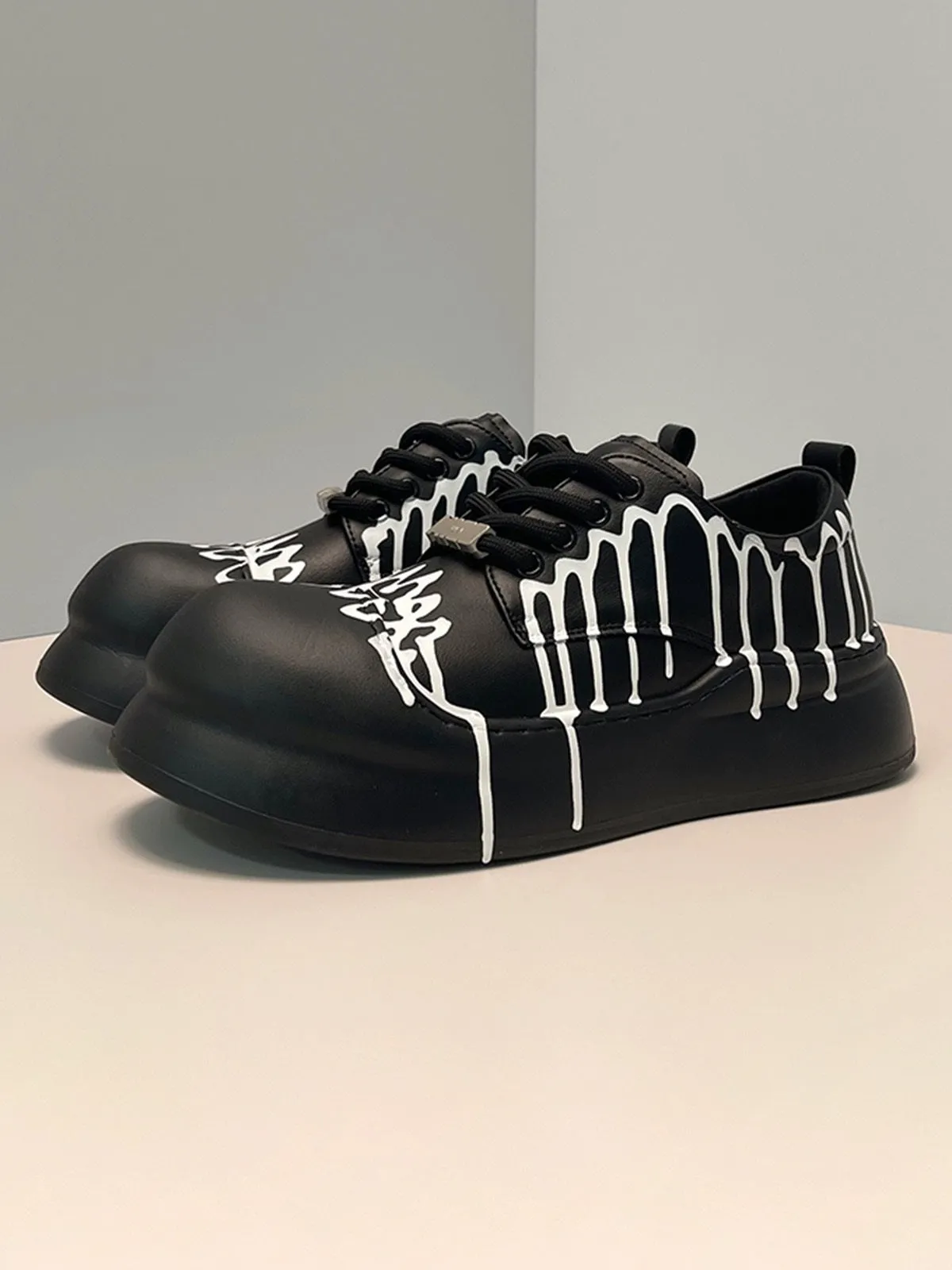 Graffiti Derby Platform Toe Shoes - 2459 sold by Thesupermade product image thumbnail 3