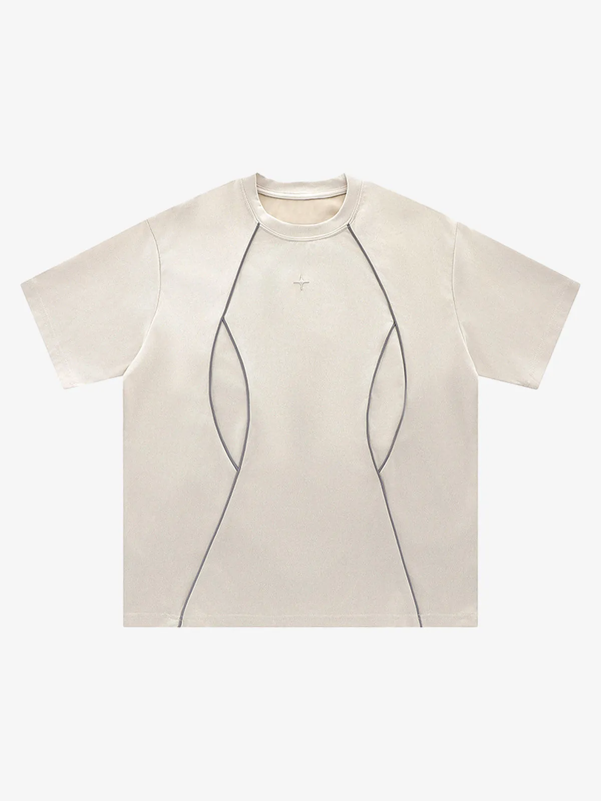 Functional Deconstructed Split Short-Sleeved T-Shirt - 2437 sold by Thesupermade product image thumbnail 3