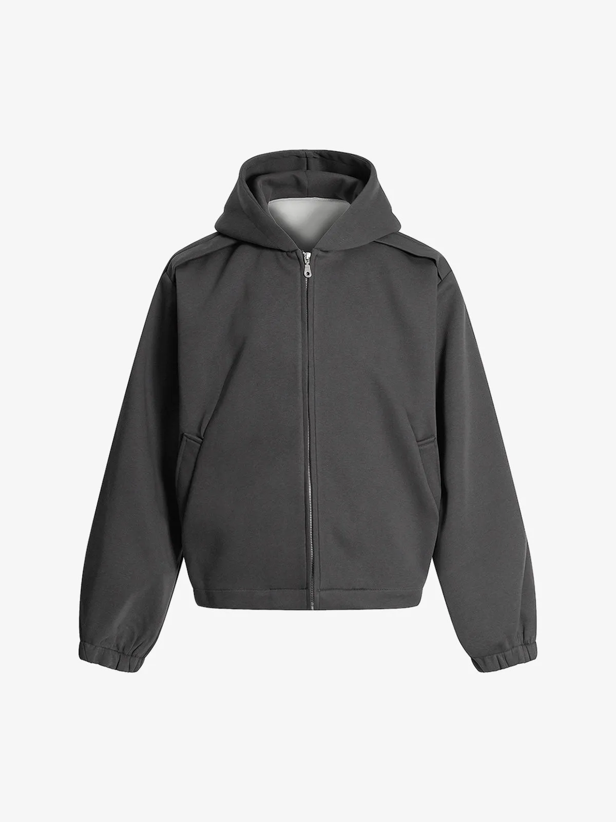 Street Deconstructed Split Zippered Hooded Sweatshirt sold by Thesupermade