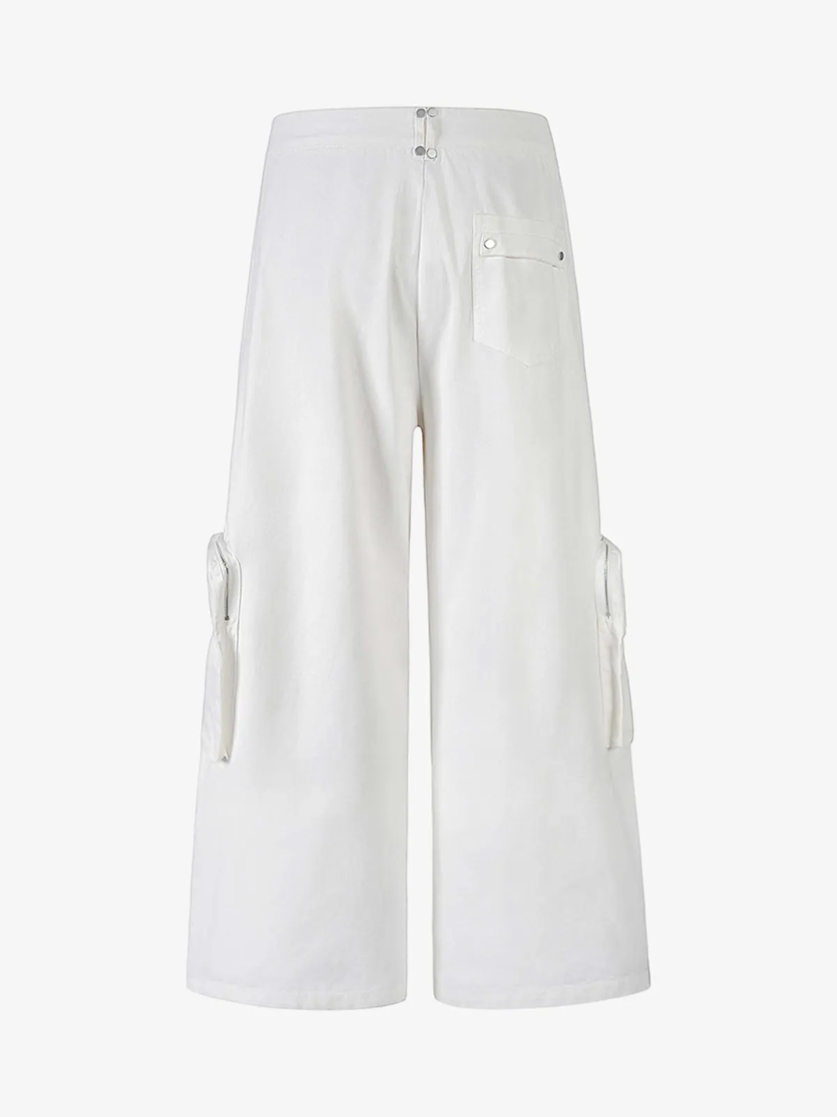 Street Metal Stud Zipper Multi-Pocket Workwear Casual Pants sold by Thesupermade product image thumbnail 4