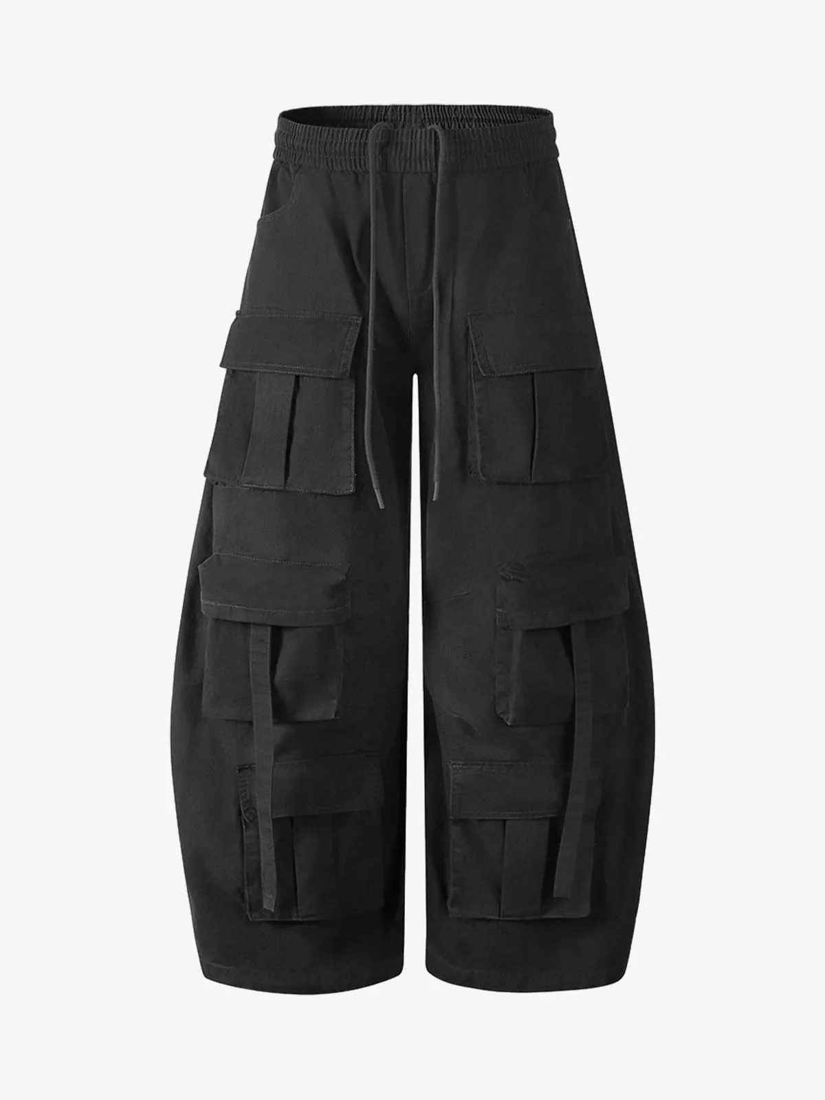 Functional Style Multi-pocket Cargo Barrel Pants sold by Thesupermade product image thumbnail 2