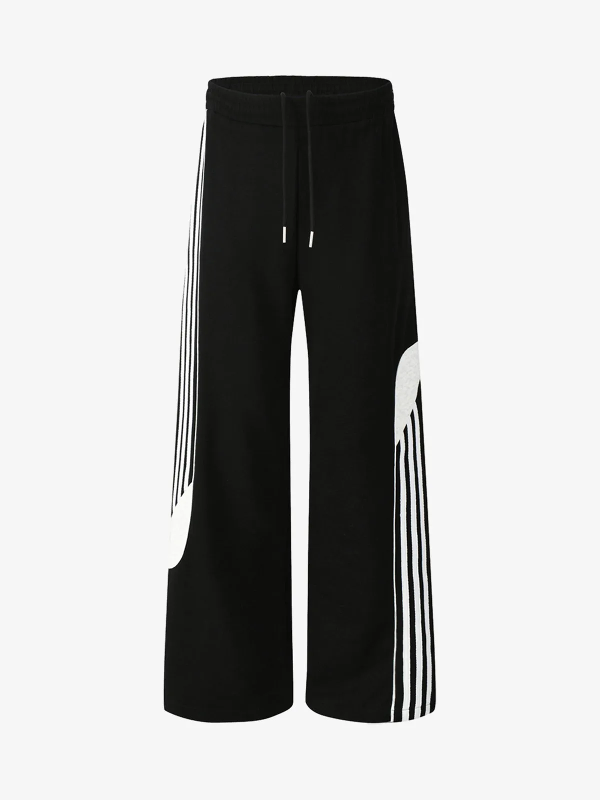 Retro Colorblock Stripe Drawstring Loose Drape Pants sold by Thesupermade product image thumbnail 2