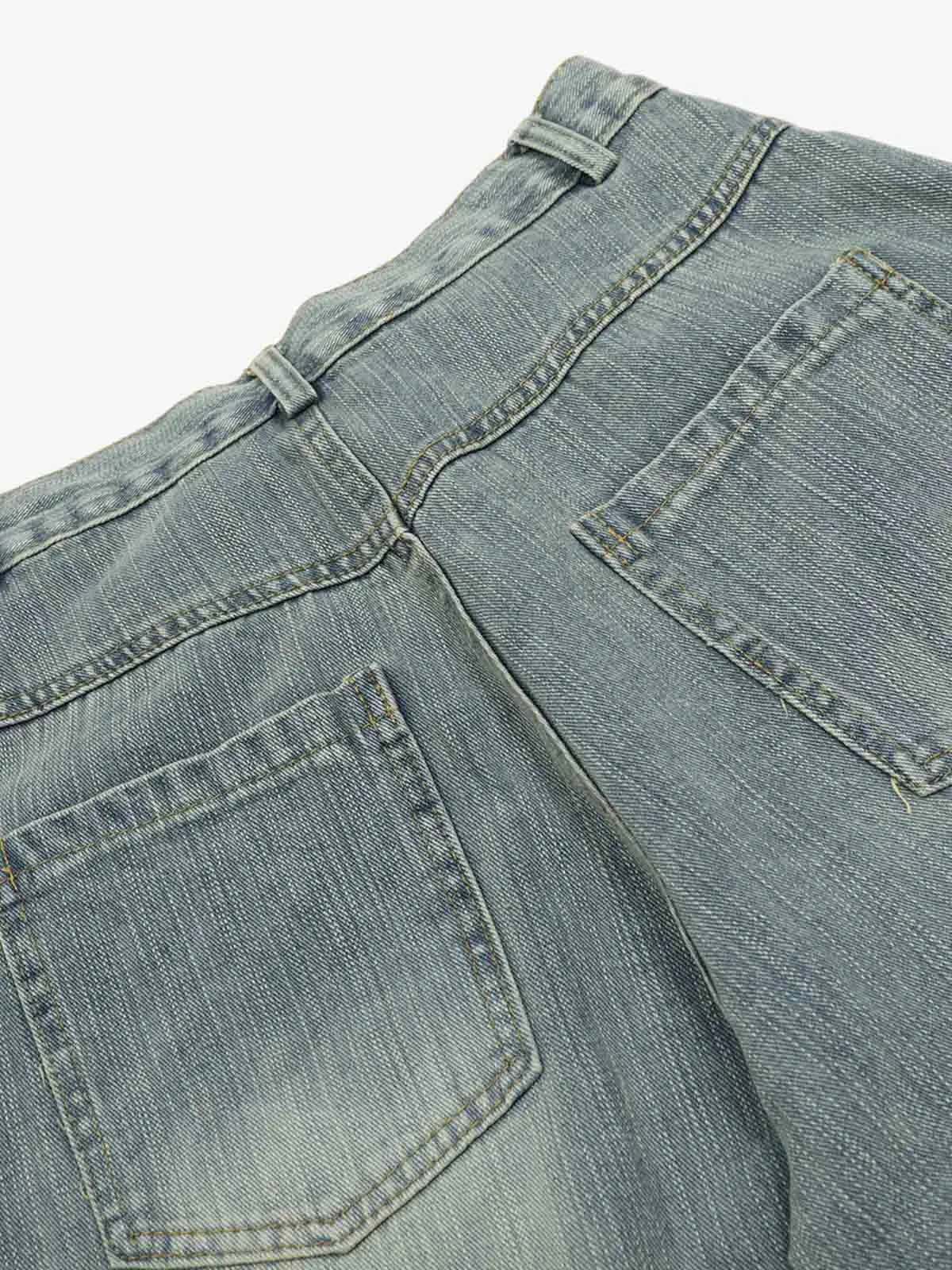 Washed Slub Machete Dye Jeans sold by Thesupermade product image thumbnail 5