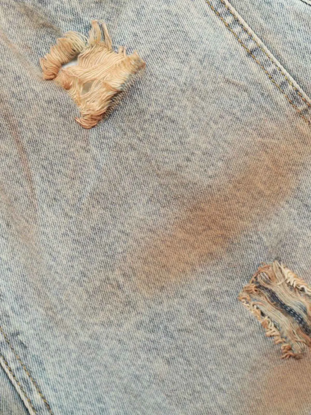 High Street Retro Dirty Dyed Washed Scimitar Jeans sold by Thesupermade product image thumbnail 5