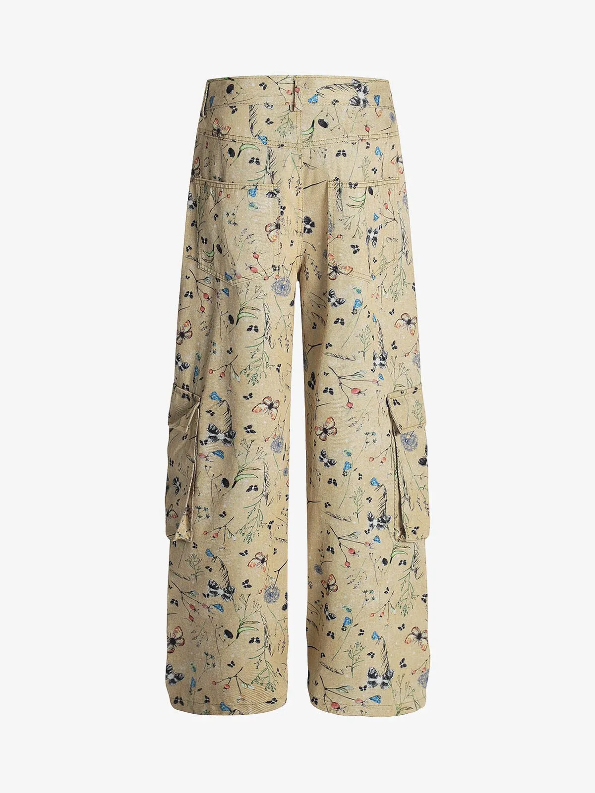 Retro Jacquard Straight-Leg Personalized Work Pants sold by Thesupermade product image thumbnail 3