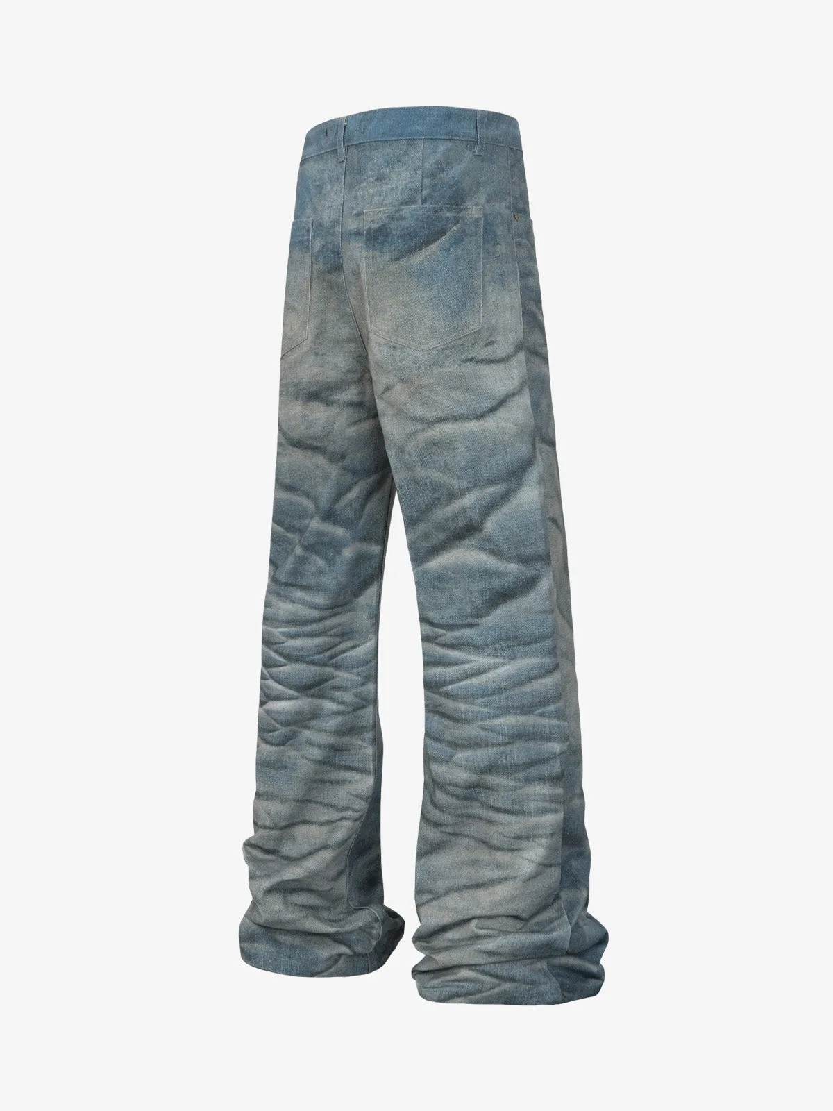 High Street RO Heavy Washed Flared Jeans sold by Thesupermade product image thumbnail 4