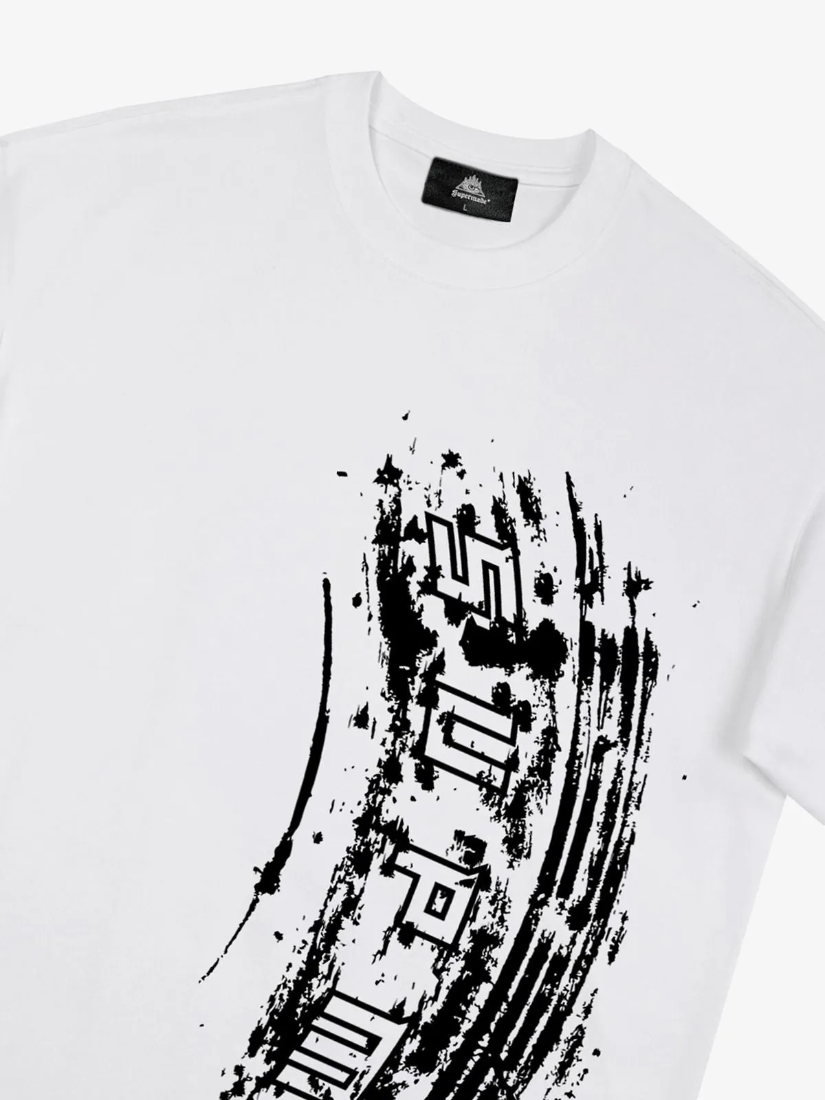 Tire Print Lettering T-Shirt sold by Thesupermade product image thumbnail 5