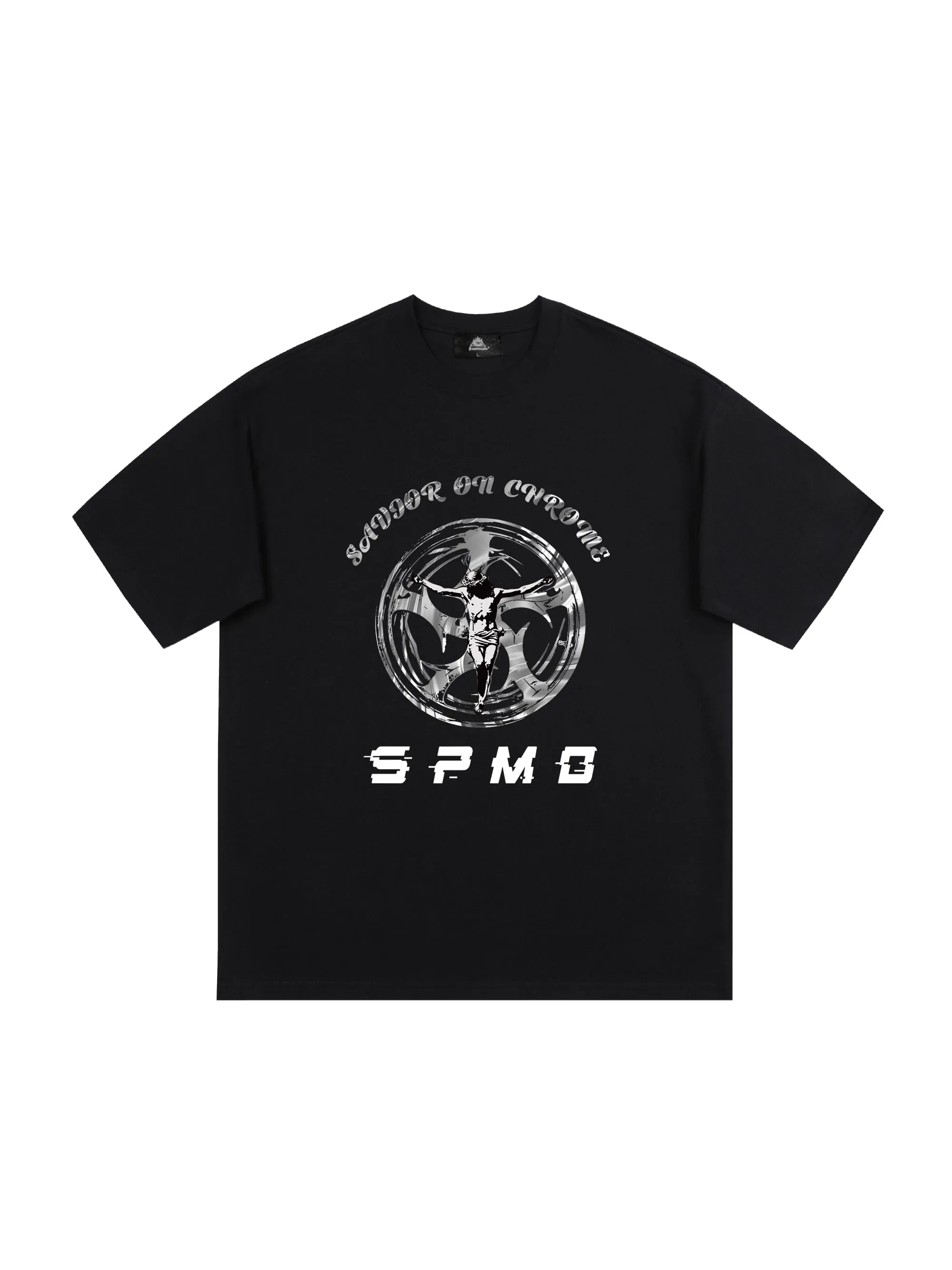 SAVIOR ON CHROME Graphic T-Shirt sold by Thesupermade product image thumbnail 3