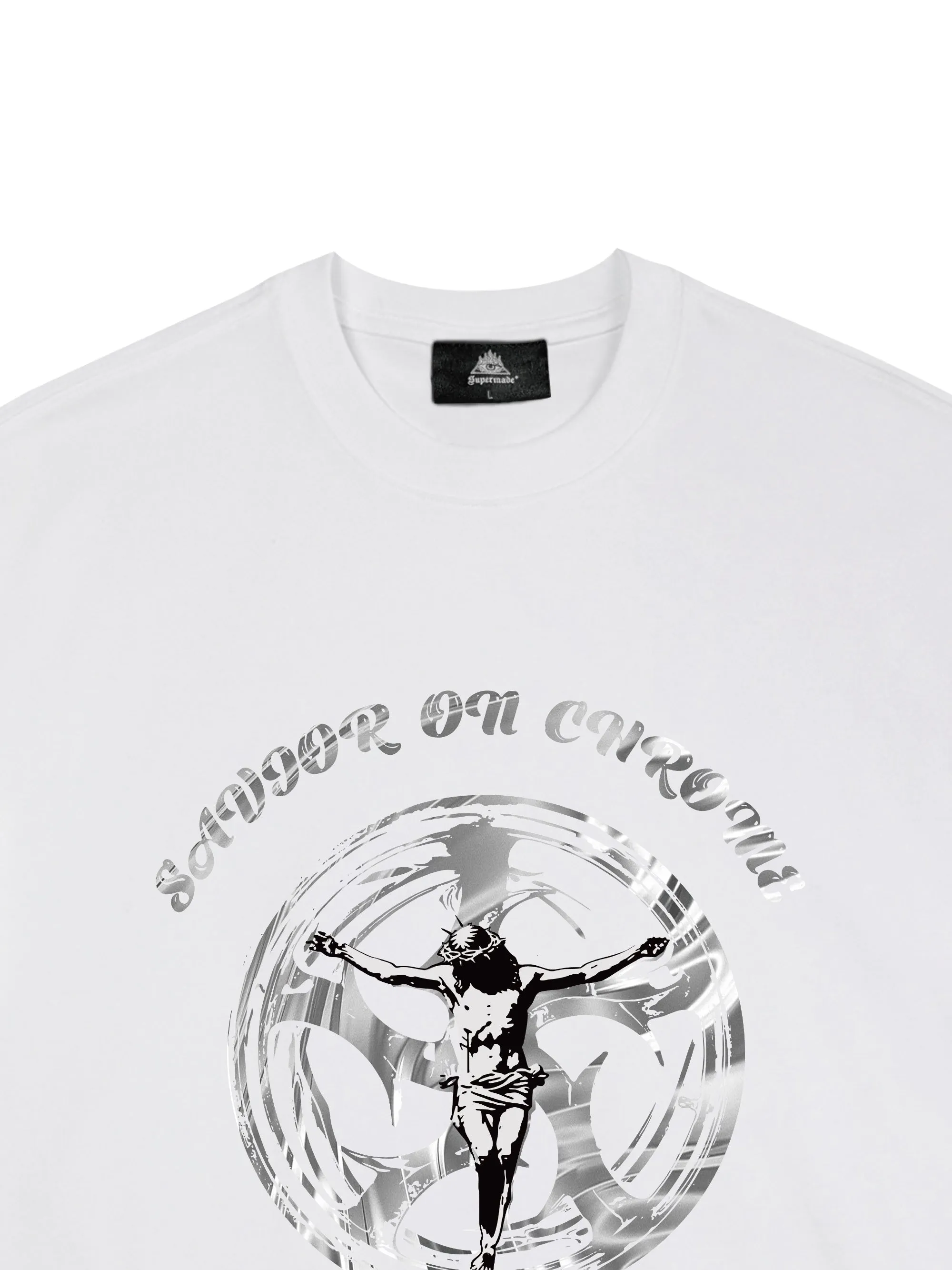 SAVIOR ON CHROME Graphic T-Shirt sold by Thesupermade product image thumbnail 5