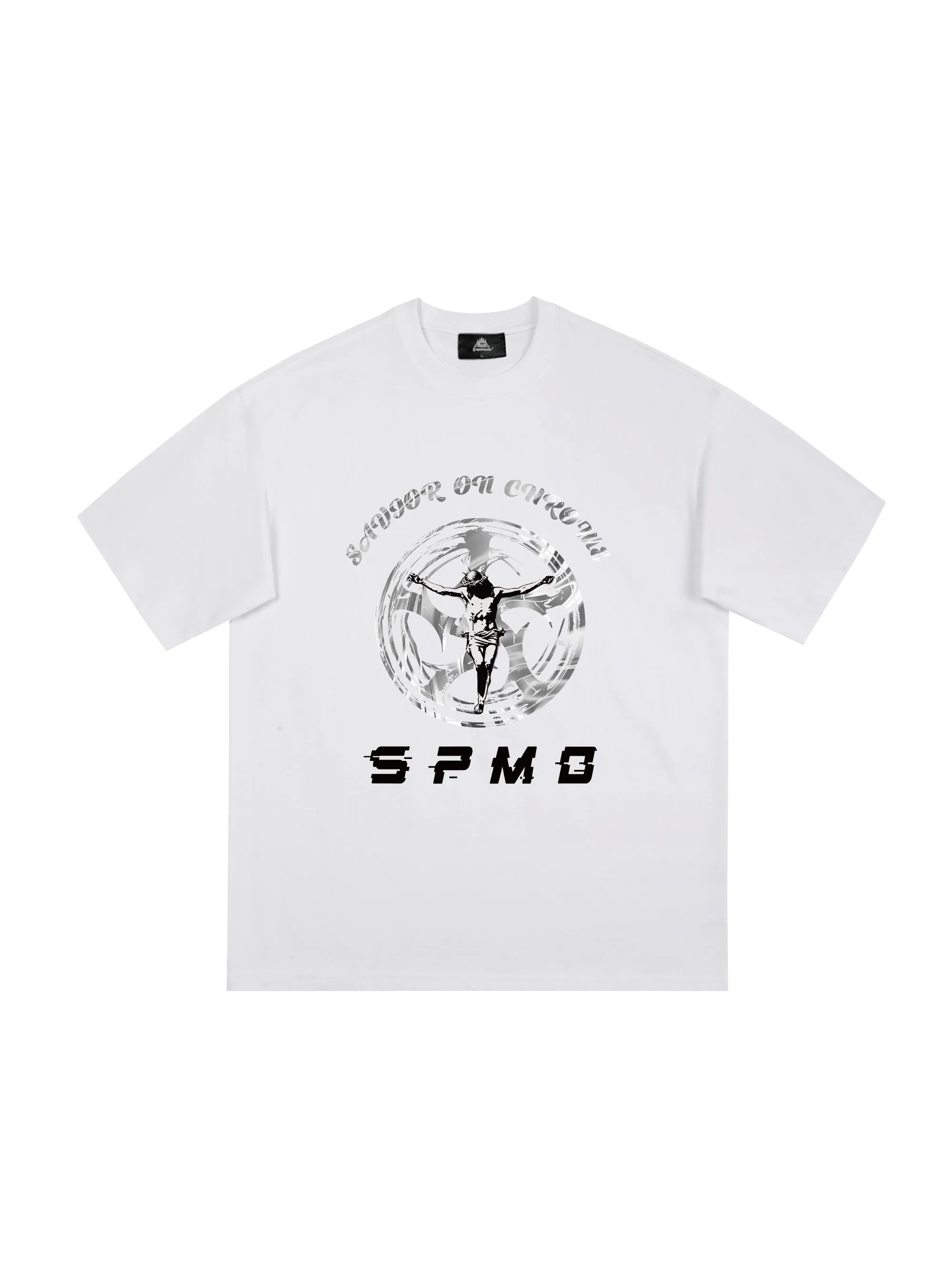 SAVIOR ON CHROME Graphic T-Shirt sold by Thesupermade product image thumbnail 2