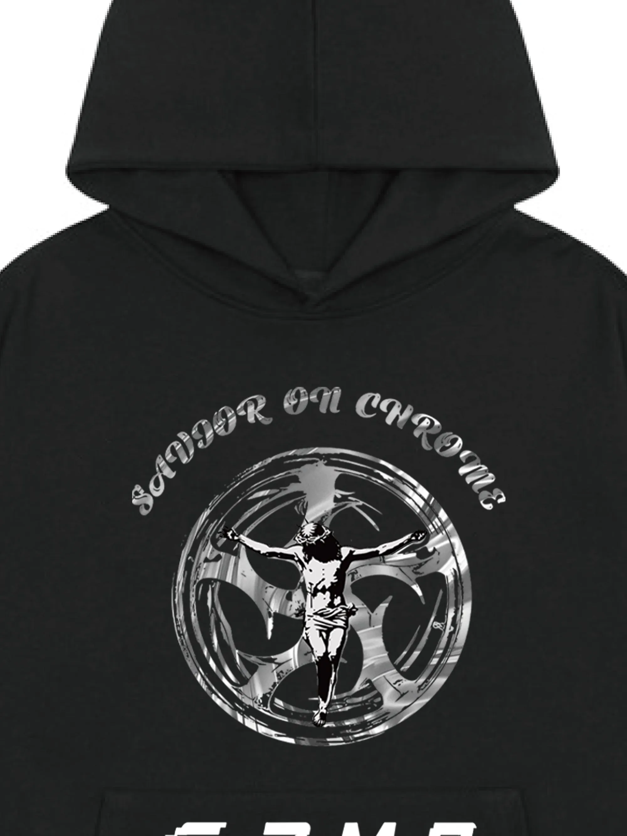 SAVIOR ON CHROME Graphic Hoodie sold by Thesupermade product image thumbnail 4