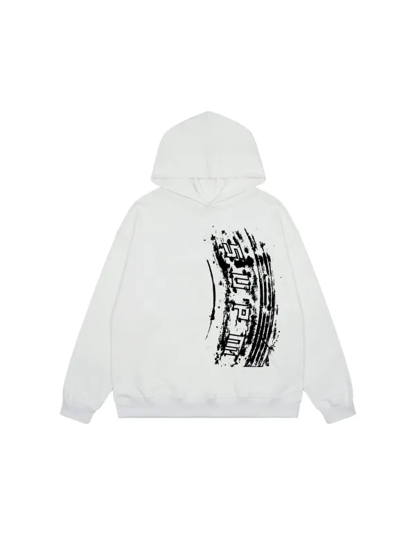 SUPM Tire Track Pattern Design Hoodie sold by Thesupermade