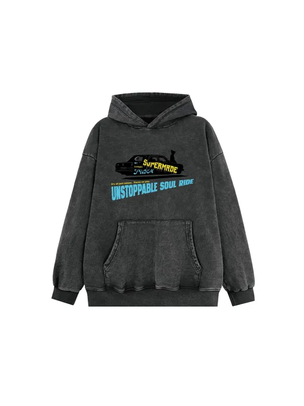 SPUERMADE Unstoppable Soul Ride Graphic Hoodie sold by Thesupermade
