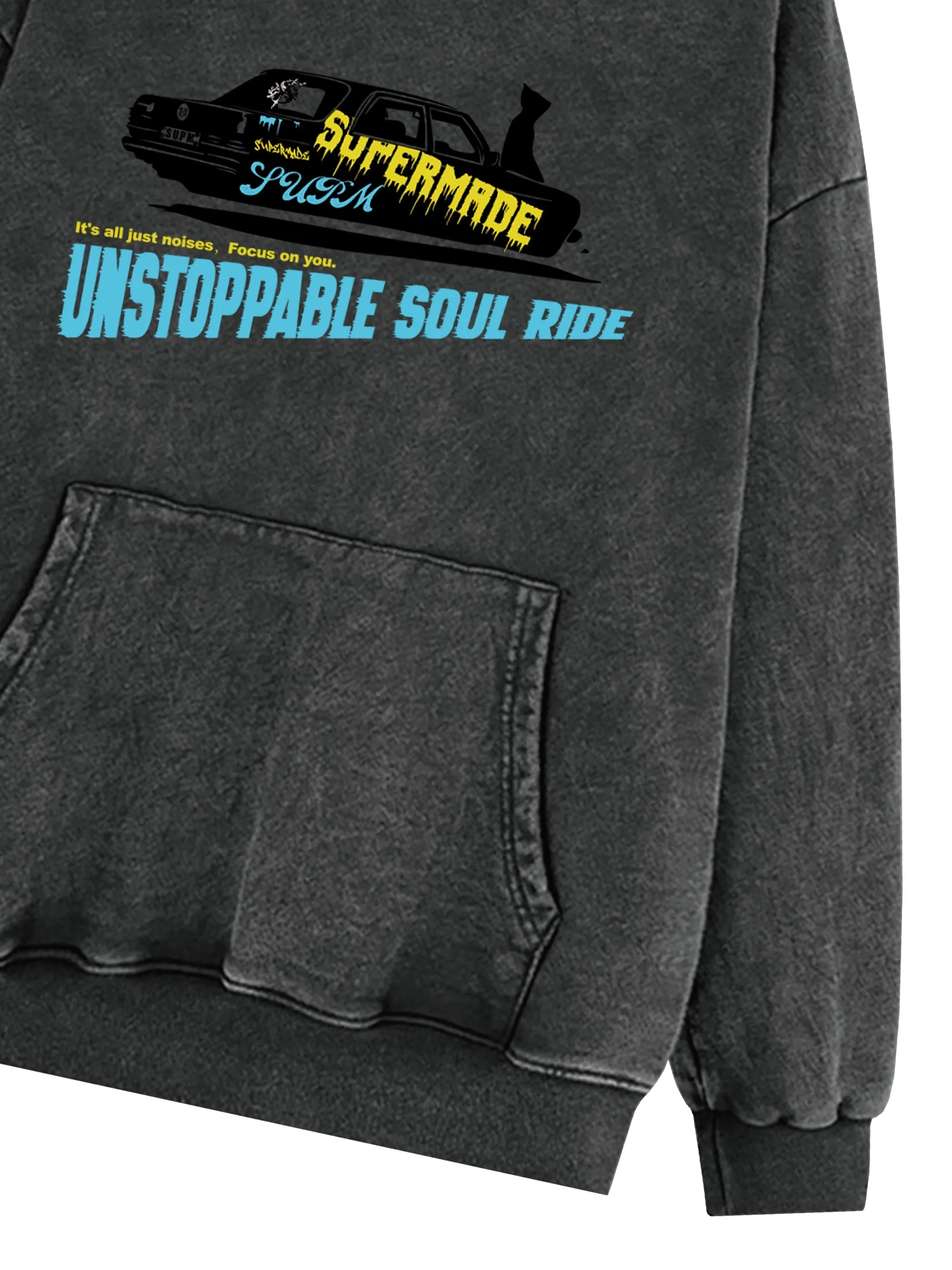 SPUERMADE Unstoppable Soul Ride Graphic Hoodie sold by Thesupermade product image thumbnail 4