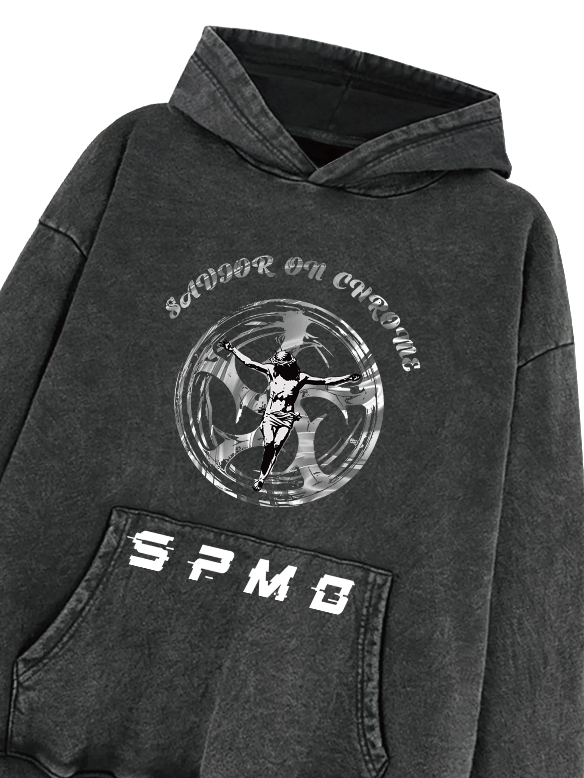 SAVIOR ON CHROME Graphic Hoodie sold by Thesupermade product image thumbnail 3