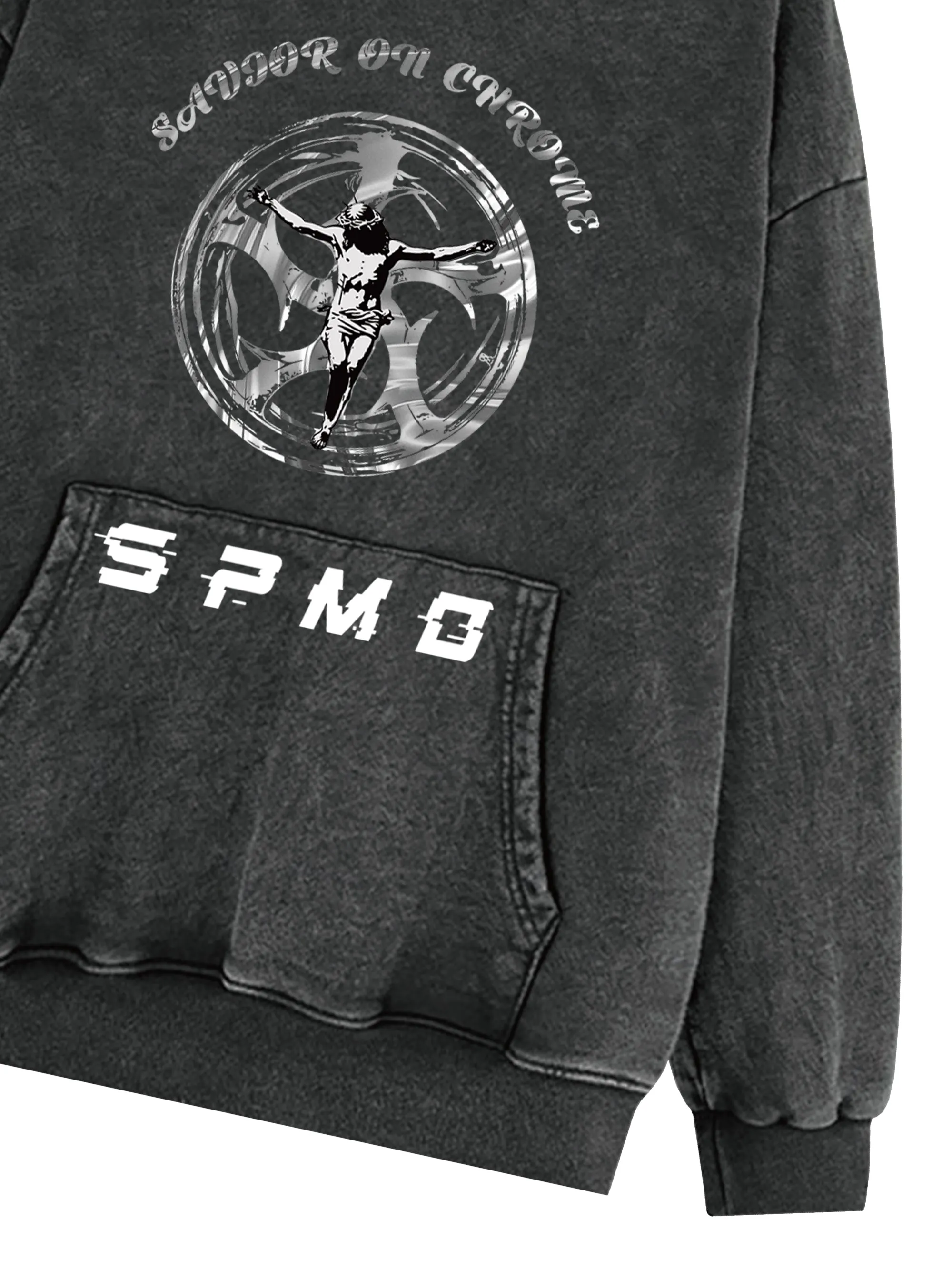 SAVIOR ON CHROME Graphic Hoodie sold by Thesupermade product image thumbnail 4
