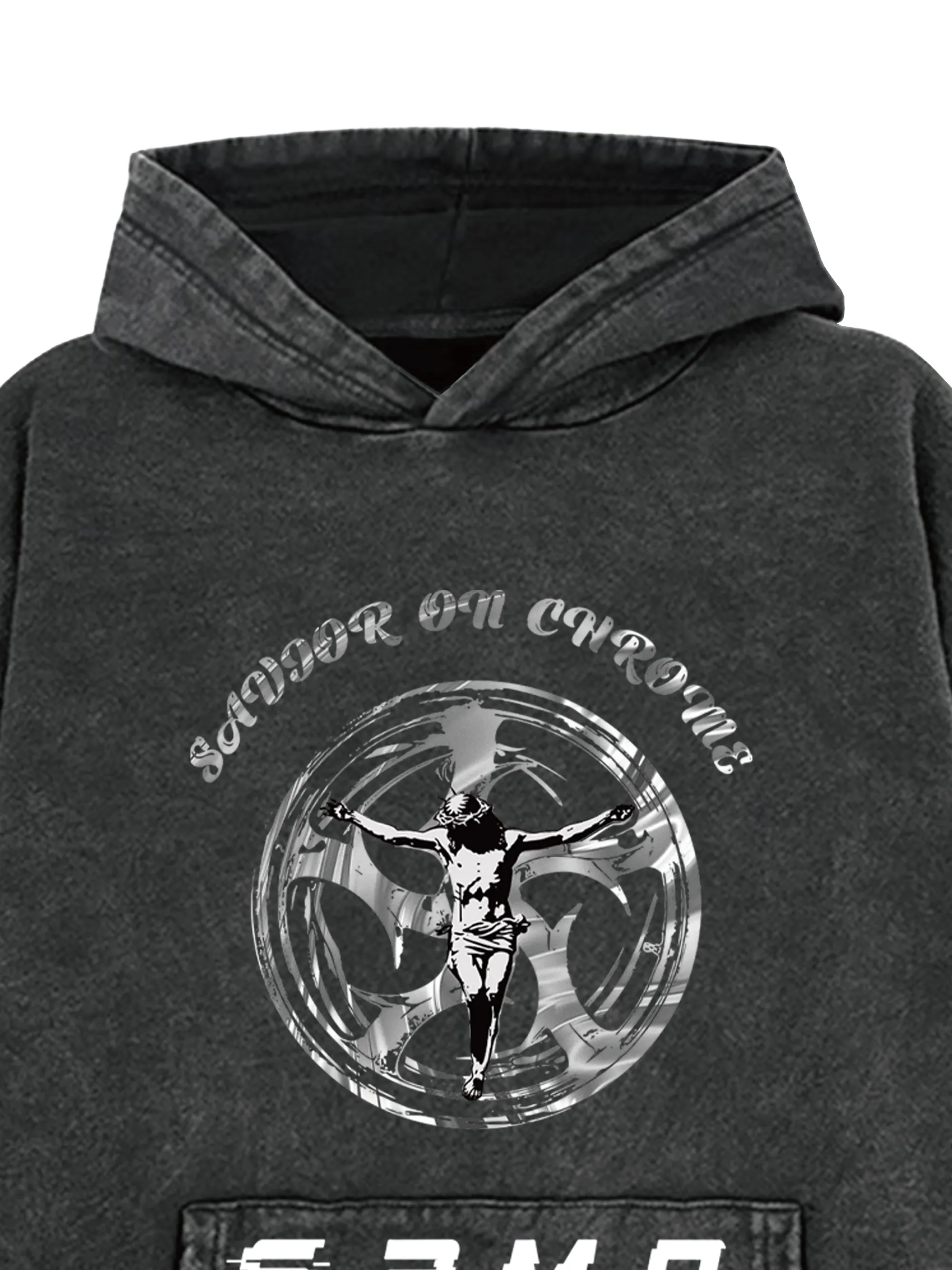 SAVIOR ON CHROME Graphic Hoodie sold by Thesupermade product image thumbnail 2