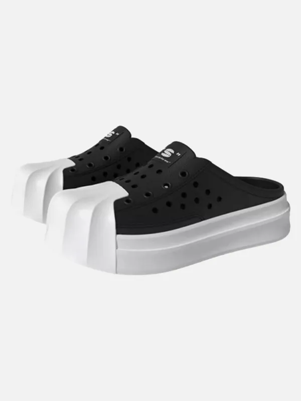 Thesupermade Niche Design Scallop Toe Hole Slippers sold by Thesupermade