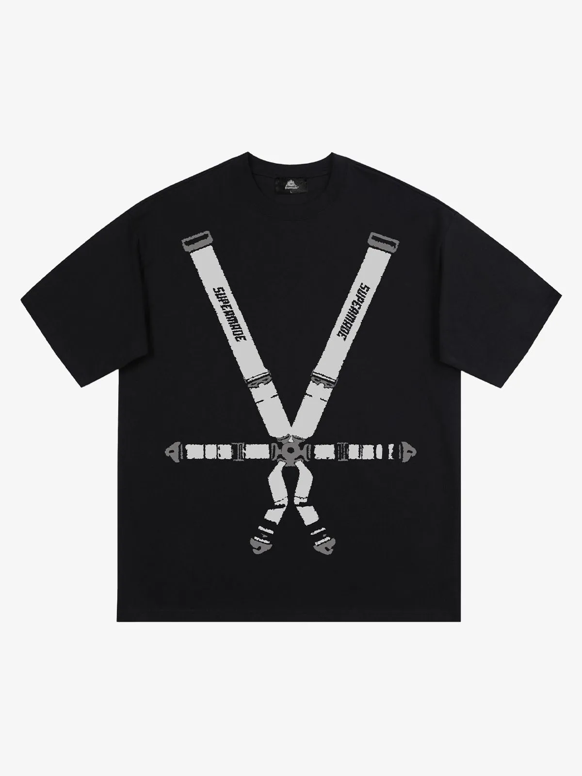 Original Racing seatbelt graphic T-shirt sold by Thesupermade product image thumbnail 4