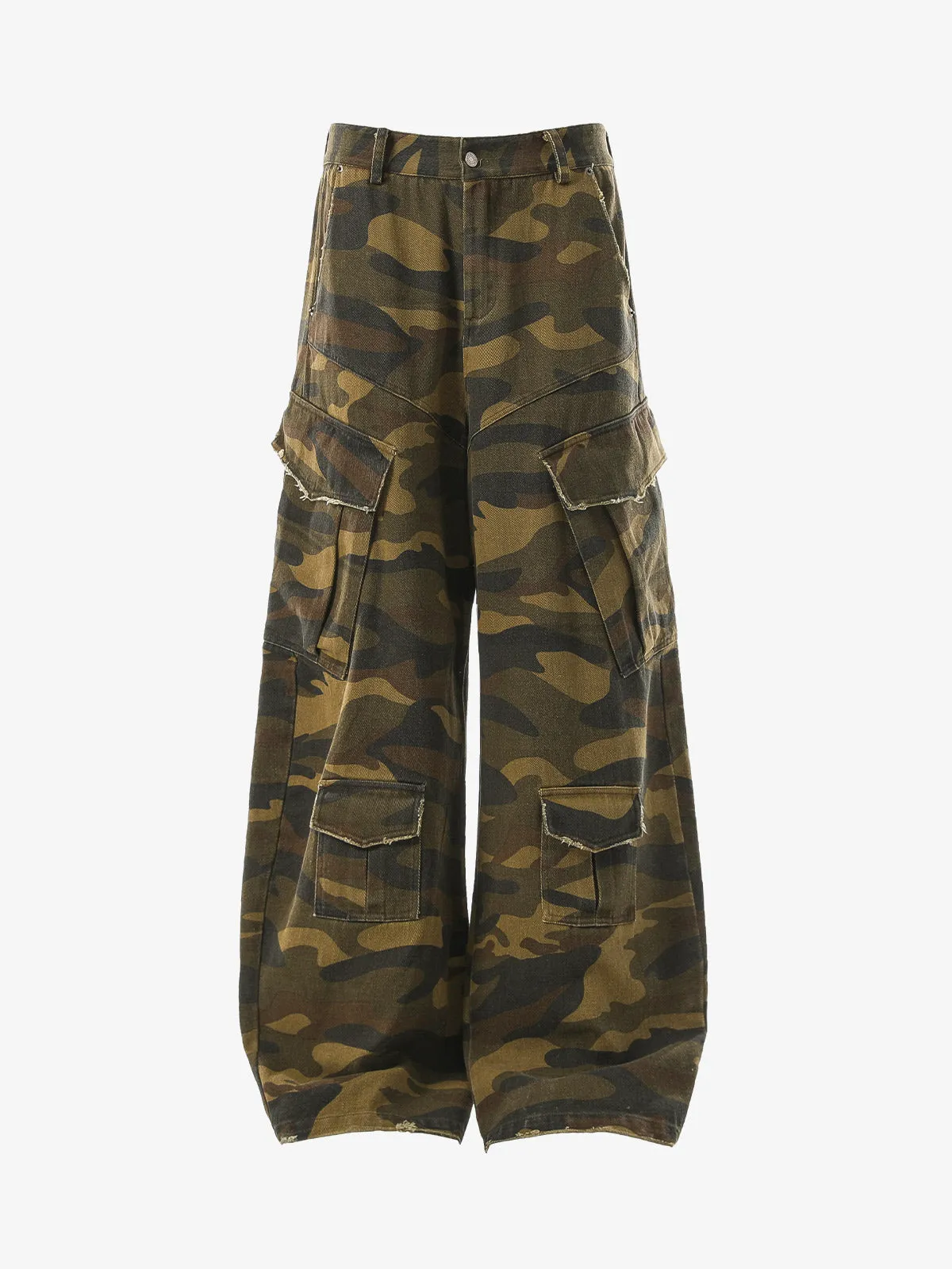 Vintage Camouflage Machete Workwear Pants sold by Thesupermade