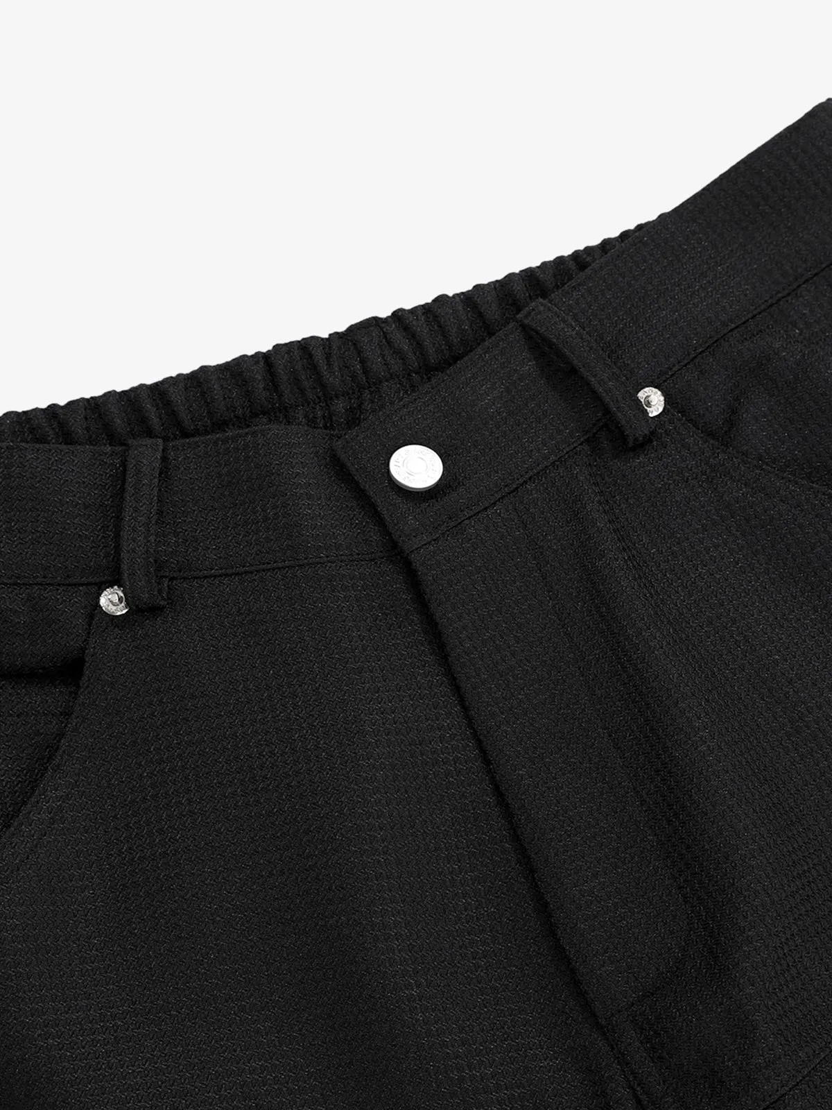 Multi-Pocket Textured Fabric Flared Pants sold by Thesupermade product image thumbnail 5