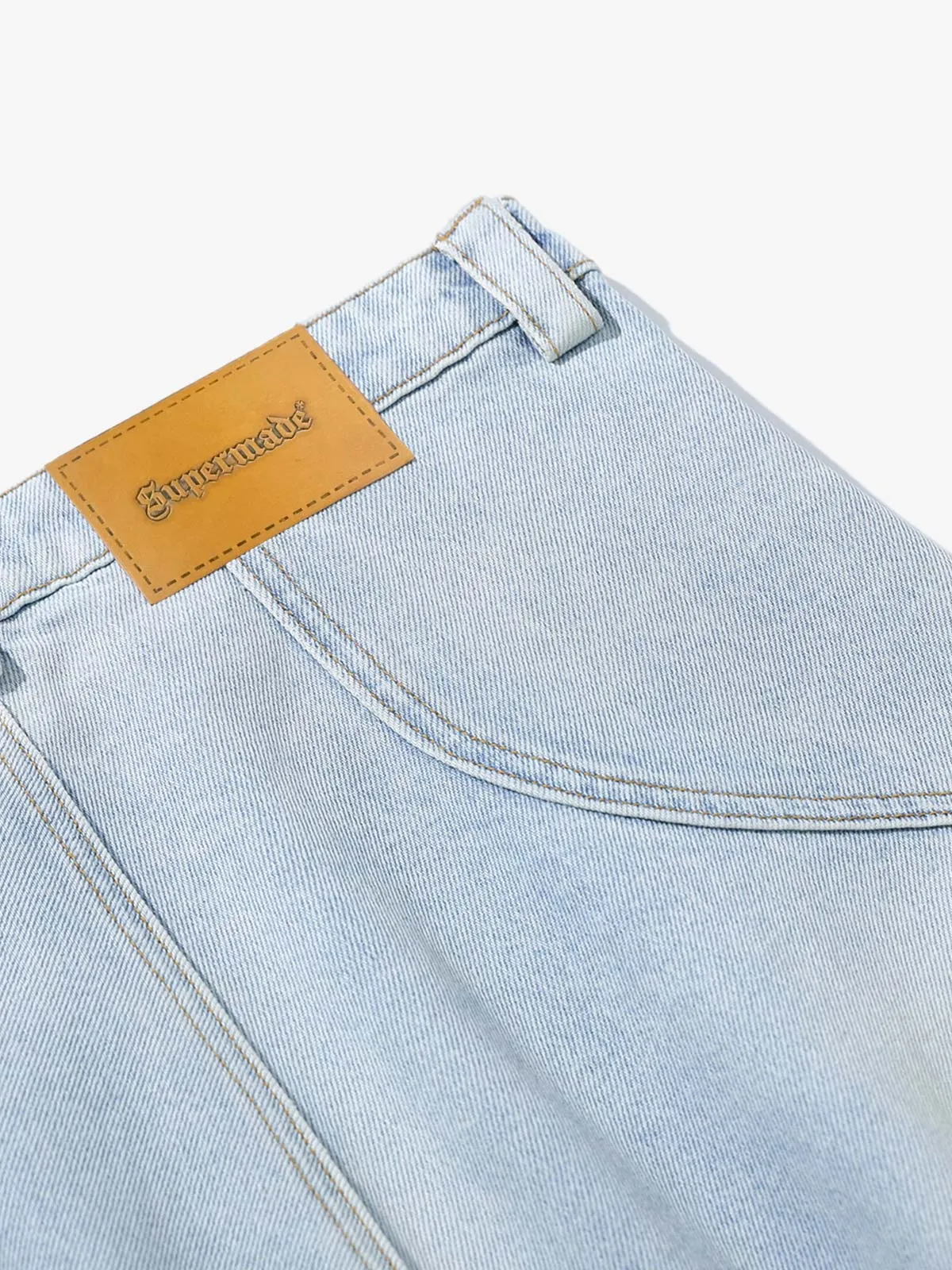 Pleated Panelled Scimitar Jeans sold by Thesupermade product image thumbnail 4