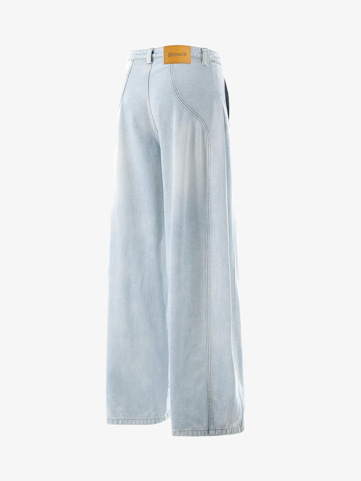 Pleated Panelled Scimitar Jeans sold by Thesupermade product image thumbnail 2