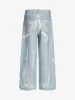 Retro Spray Graffiti Fun Straight Jeans - 2448 sold by Thesupermade
